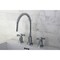 Kingston Brass KS8921ZX 8" Widespread Bathroom Faucet, Polished Chrome KS8921ZX - alternate 2
